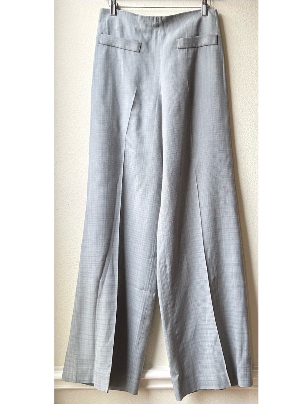 Sandro Grey Beha High Waisted Flared Leg Pants Sz 6 - Picture 4 of 16